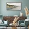 Americanflat Canvas Wall Art Featuring a Sandy Shore, Green Hills and Blue Ocean - Coastal Wall Art